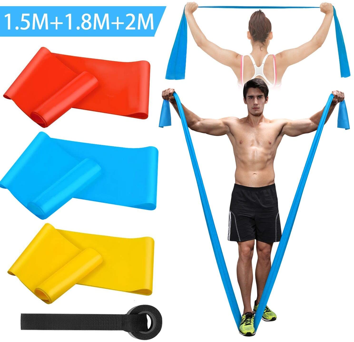 Crossfit Training Gear - Bandas elásticas para Fitness, 4 Uds.,